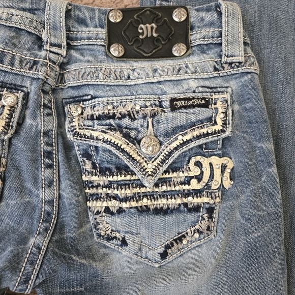 Miss Me Boot Cut Embellished Jeans 27 JE8018BX - Picture 5 of 5